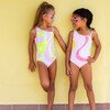 Flip Sequin One-Piece Swimsuit, Sherbert Swirl - One Pieces - 4
