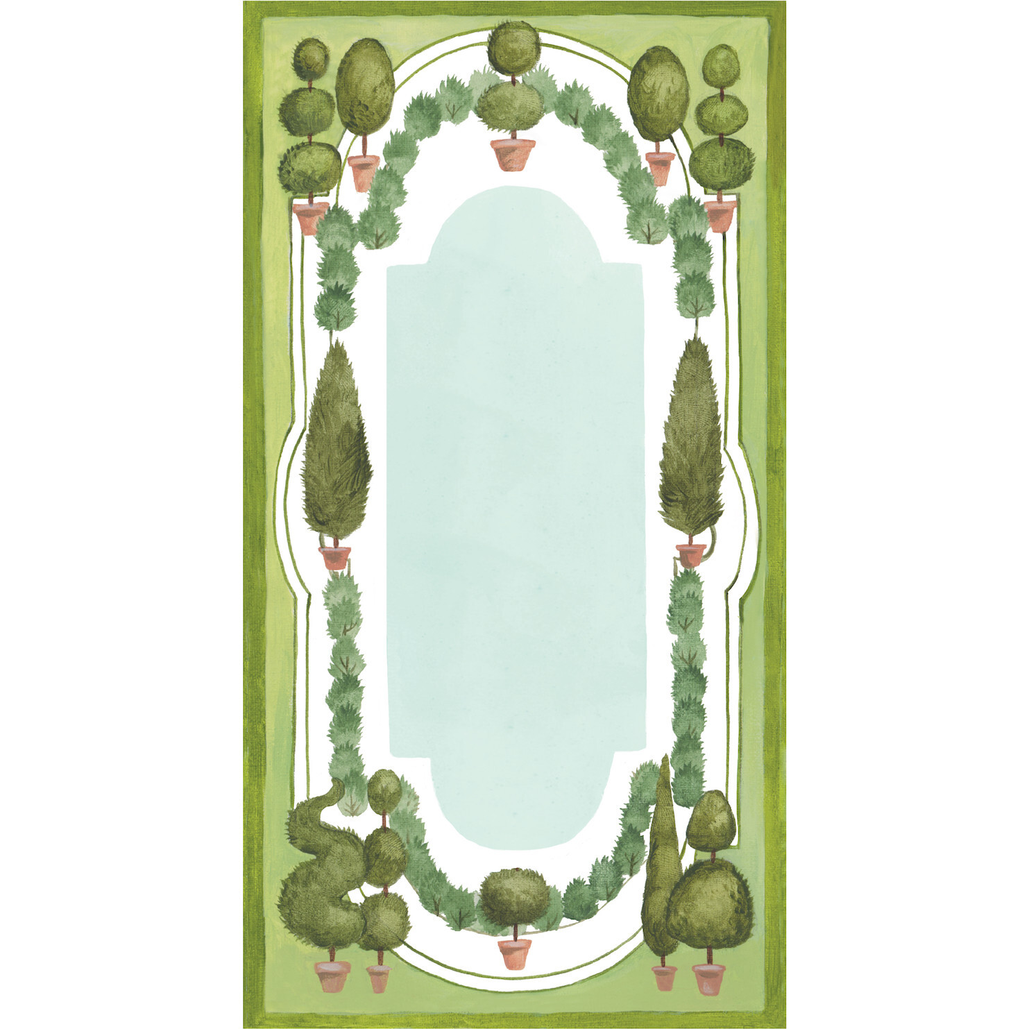 Topiary Garden Table Card, Multi - Tabletop - 1