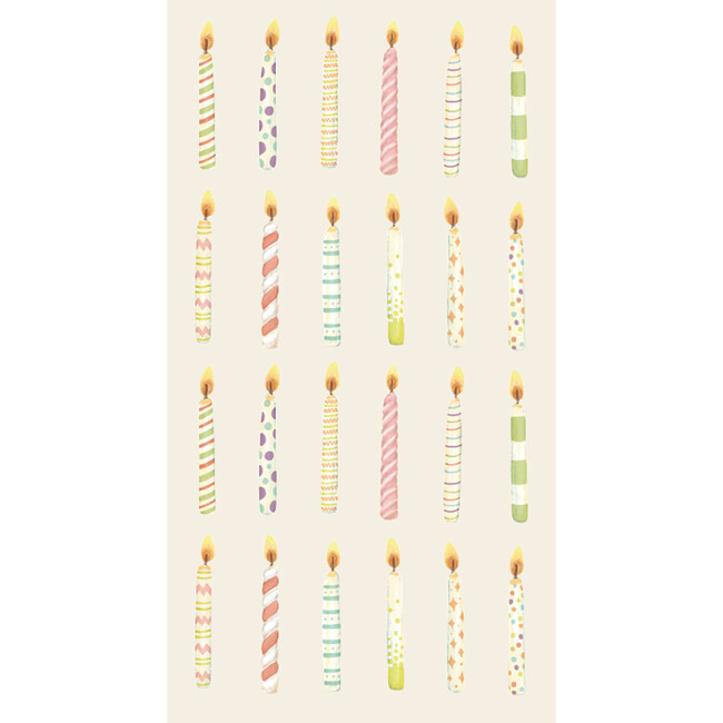 Birthday Candles Guest Napkin, Multi - Party - 1