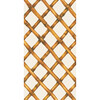 Bamboo Lattice Guest Napkin, Brown And White - Tabletop - 1 - thumbnail