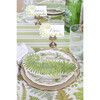 Green Awning Stripe Runner - Tabletop - 2