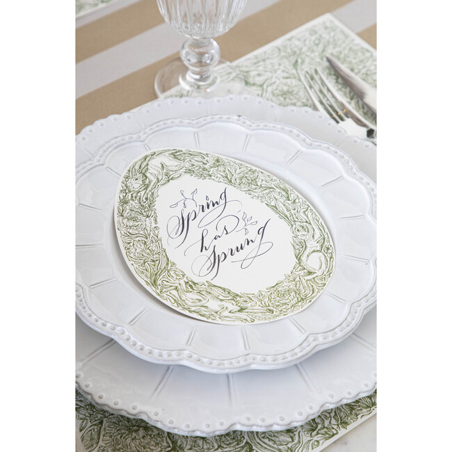 Hare Promenade Placemat, Green And White - Tabletop - 2