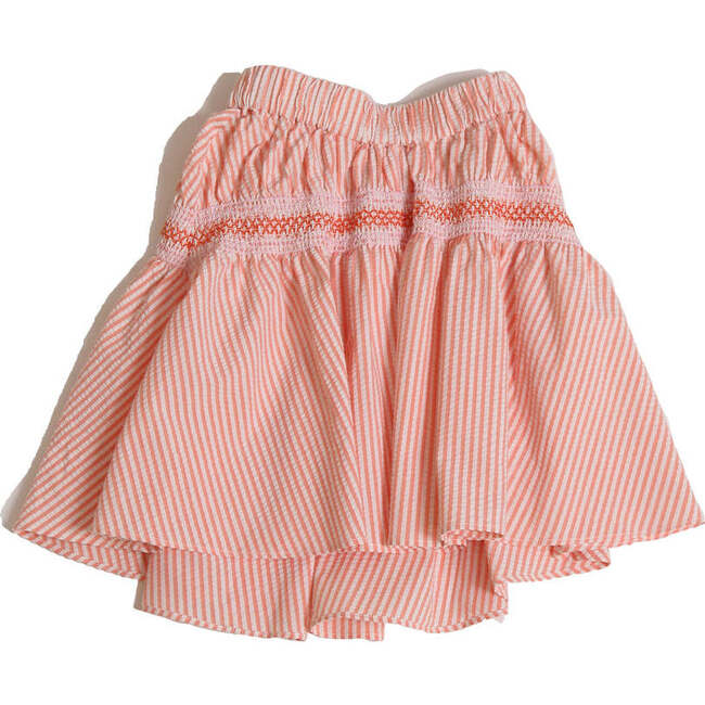 Pia Dropped Waist Smocked Skirt, Cone