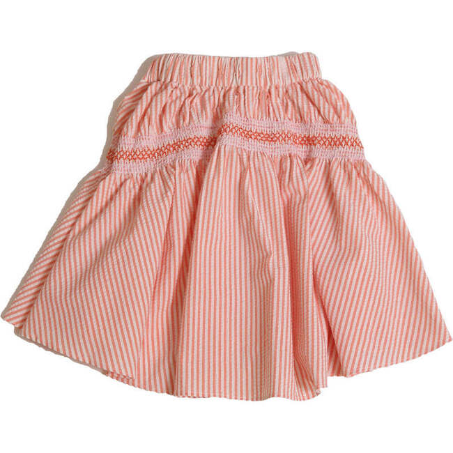 Pia Dropped Waist Smocked Skirt, Cone - Skirts - 2