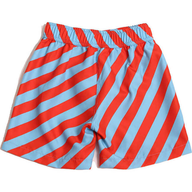 Surf Maasai Madras Print Shorts, Waze Mix - Swim Trunks - 3