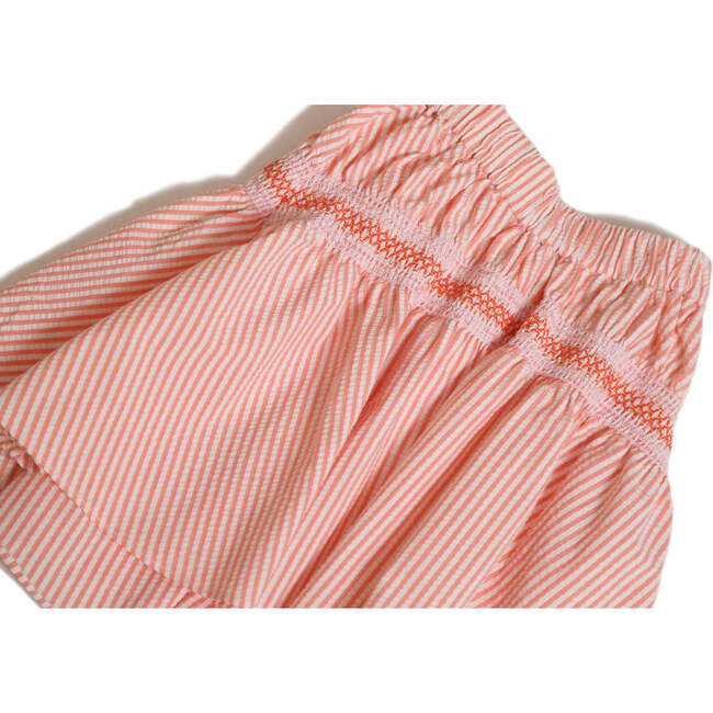 Pia Dropped Waist Smocked Skirt, Cone - Skirts - 3