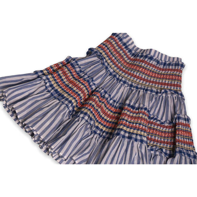 Sofia Smocked Midi Skirt, Fuzz - Skirts - 3