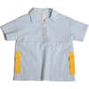 Frank Seersucker Golf Shirt, Waze Mix - Polo Shirts - 1 - thumbnail