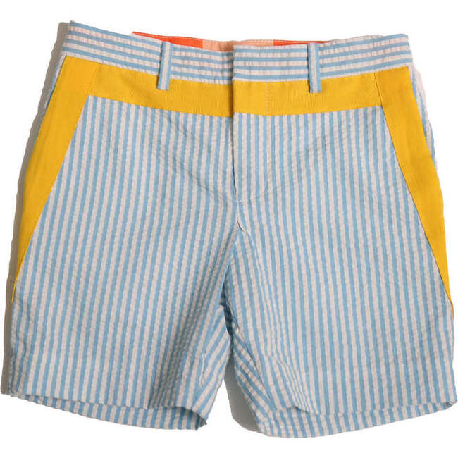 Frank Seersucker Golf Shorts, Waze Mix - Shorts - 1