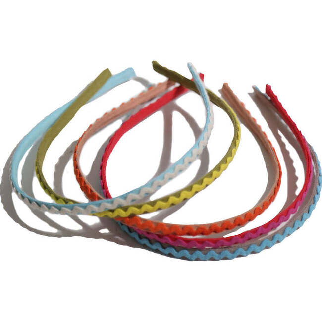 Britta Ric Rac Stackable Headbands, Rainbow (Set of 5)