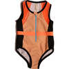Ana Scuba Fabric Zipped Diving Suit, Sedona Mix - One Pieces - 1 - thumbnail
