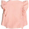 Baiana Ruffle Shell Seersucker Blouse, Cone - Blouses - 3