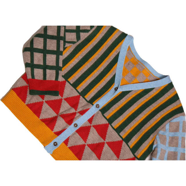 Polygon Button Front Cardigan, Go Mix - Cardigans - 3