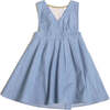 Adelia Denim Pinafore, Malibu - Dresses - 1 - thumbnail