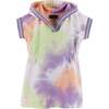 Tie-Dye Hooded Cover-Up, Rainbow - Cover-Ups - 1 - thumbnail