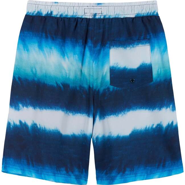 Tie-Dye Lined Board Short, Blue - Swim Trunks - 2