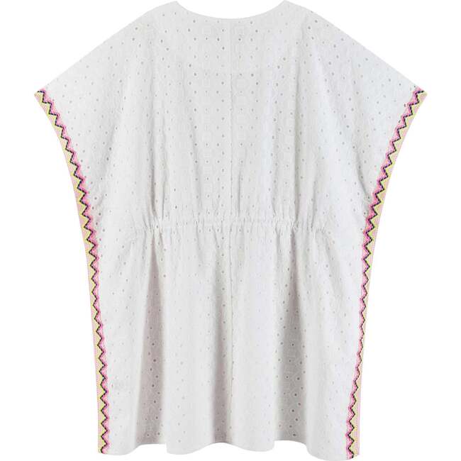 Tween Tassel Cover-Up, White And Pink - Cover-Ups - 4