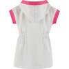 Speckled Nep Fabric Hooded Cover-Up, White - Cover-Ups - 2