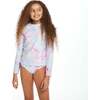Tween Pastel Tie-Dye Rashguard Set (Size 7-16 Years), Pink - Rash Guards - 3