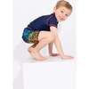 Short Sleeve Rocket Rashguard Swim Set, Navy - Mixed Apparel Set - 3
