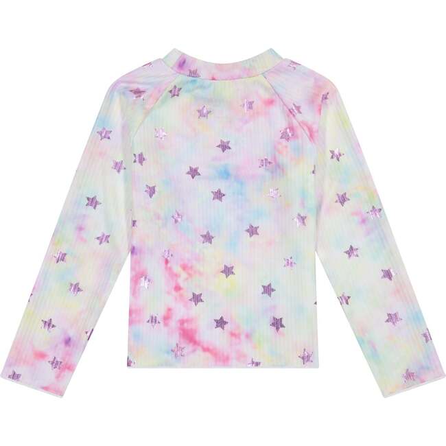 Star Foil Tie-Dye Rashguard Set, Purple - Rash Guards - 5