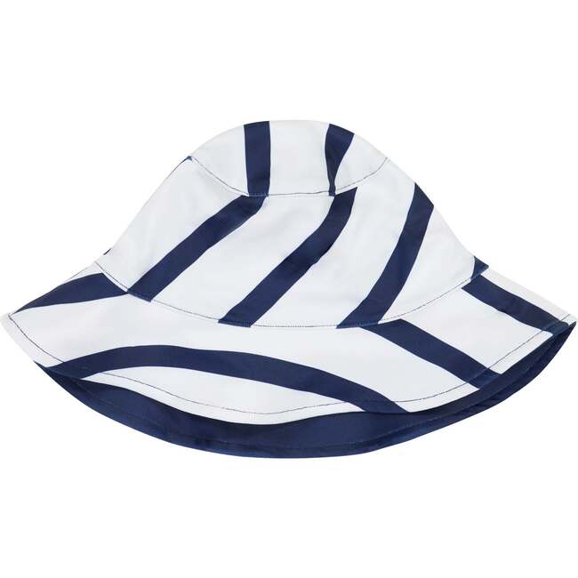 Stripe Croc Swim Romper, Navy And White Stripe - Mixed Apparel Set - 5