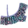 Multicolor Leopard Bikini Set, Black - Two Pieces - 2