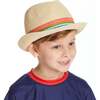 Multicolor Band Fedora Hat, Beige - Hats - 3