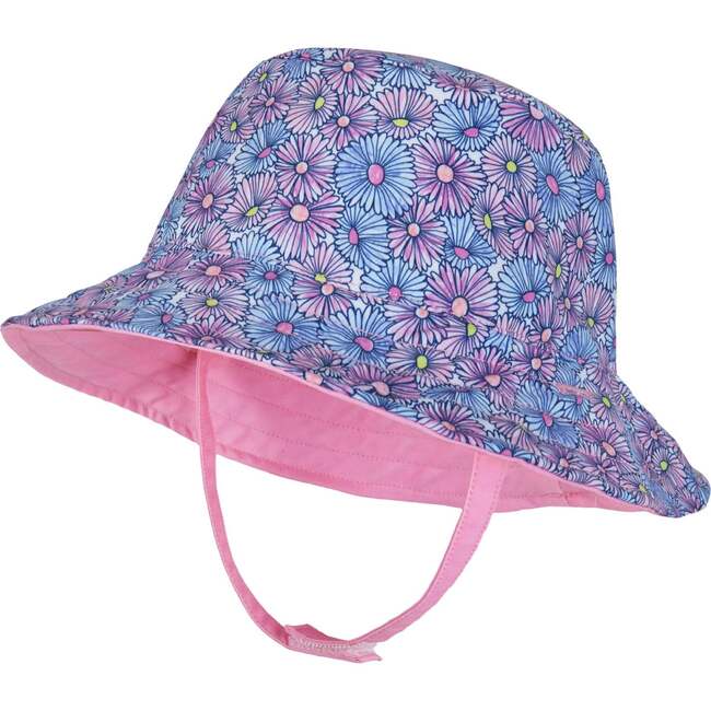 Floral Reversible Bucket Hat, Purple