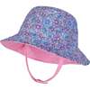 Floral Reversible Bucket Hat, Purple - Hats - 1 - thumbnail