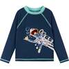 Long Sleeve Scuba Rashguard Swim Set, Navy - Mixed Apparel Set - 4