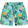 Long Sleeve Giraffe Rashguard Swim Set, Green - Rash Guards - 4