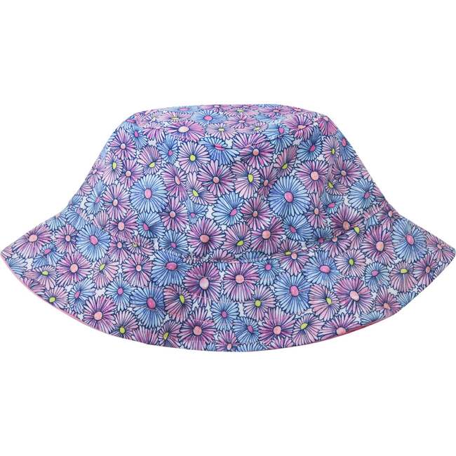 Floral Reversible Bucket Hat, Purple - Hats - 3