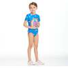 Fringe Rainbow Rashguard Set, Blue - Rash Guards - 3