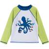 Long Sleeve Crazy Octo Rashguard Swim Set, Green - Rash Guards - 2