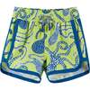 Long Sleeve Crazy Octo Rashguard Swim Set, Green - Rash Guards - 3