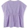 Eyelet Cover-Up, Purple - Cover-Ups - 2 - thumbnail