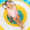 Daisy Ruffle One-Piece Swim Suit, Pink - One Pieces - 3