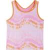 Reversible Tie-Dye Print Two-Piece Swim Suit, Pink - Two Pieces - 5