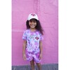 Tie Dye DJ Collection Patch T-Shirt, Pink And Purple - Tees - 6 - thumbnail