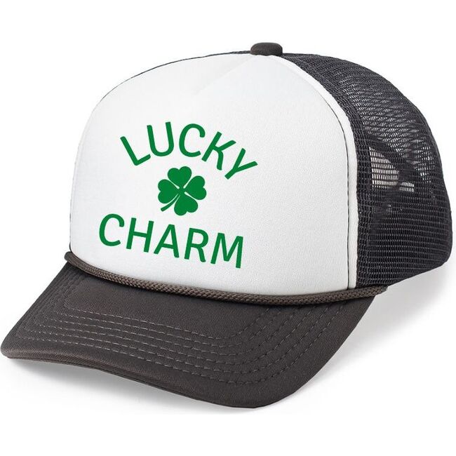 Lucky Charm Hat, Gray/White