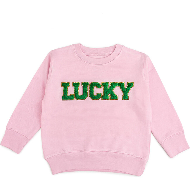 Lucky Patch L/S Sweatshirt, Pink