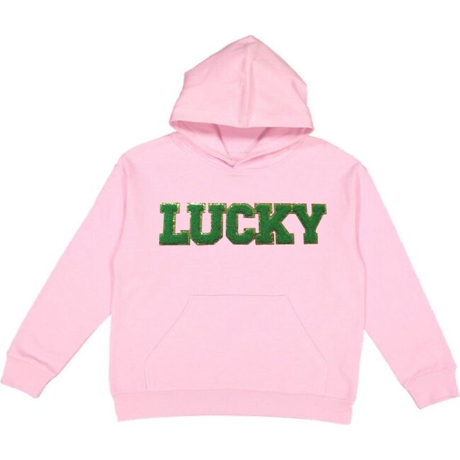 Lucky Patch St. Patrick's Day Youth Hoodie, Pink
