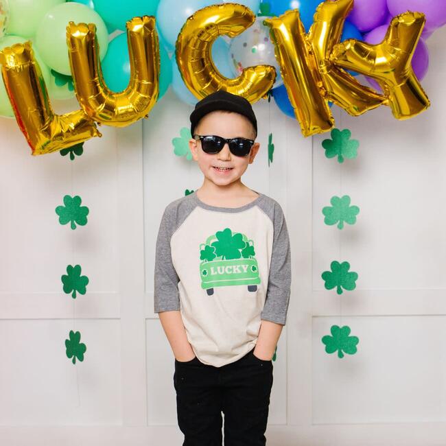 Lucky Truck L/S Shirt, Natural/Heather - Shirts - 2