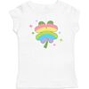 Rainbow Clover S/S Shirt, White - Shirts - 1 - thumbnail