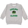 Coolest Clover St. Patrick's Day Sweatshirt, Grey - Sweatshirts - 1 - thumbnail