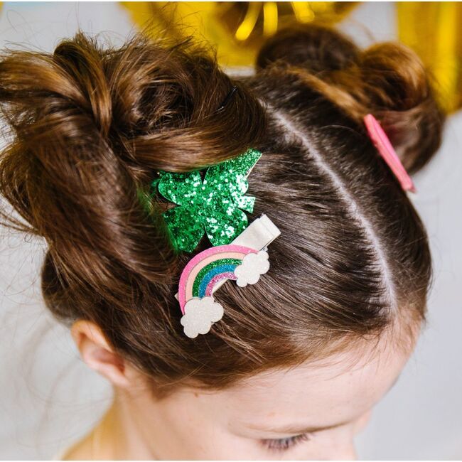 Lucky Charm St. Patrick's Day Clip Set, Multi - Hair Accessories - 3