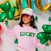 Lucky Patch St. Patrick's Day Sweatshirt, Pink - Sweatshirts - 3