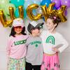 Rainbow Shamrock St. Patrick's Day Long Sleeve Shirt, White - Shirts - 4