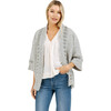 Women's Salinas Hand Embroidered Cardigan, Dove - Sweaters - 1 - thumbnail